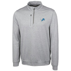Detroit Lions Cutter & Buck Stealth Quarter-Zip Jacket - Cream - NFL