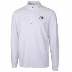 Kansas City Chiefs Cutter & Buck Traverse Quarter-Zip Pullover Jacket - White - NFL
