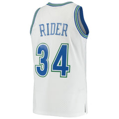 Mitchell & Ness Isaiah Rider Minnesota Timberwolves 1995/96 Hardwood Classics Swingman Jersey White