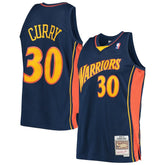 Mitchell & Ness Stephen Curry Golden State Warriors Hardwood Classics Swingman Jersey Navy