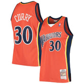 Mitchell & Ness Stephen Curry Golden State Warriors Hardwood Classics Swingman Jersey Orange