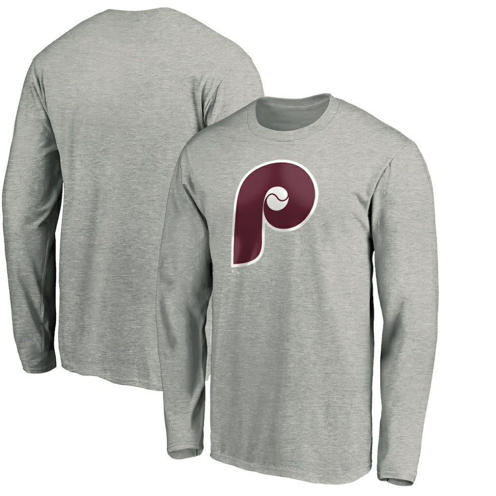 Philadelphia Phillies Cooperstown Collection Huntington Logo Long Sleeve T-Shirt Near Me