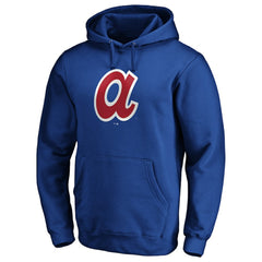 Atlanta Braves Cooperstown Collection Huntington Logo Fitted Pullover Hoodie Outlet