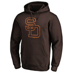 San Diego Padres Cooperstown Collection Huntington Logo Fitted Pullover Hoodie Sale
