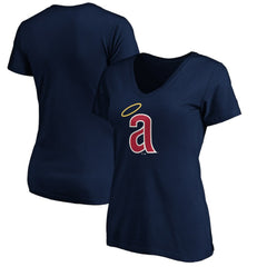California Angels Women's Cooperstown Collection Huntington Logo V-Neck T-Shirt Near Me