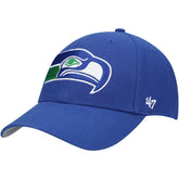 Seattle Seahawks '47 Throwback MVP Adjustable Hat - Royal - 47 brand