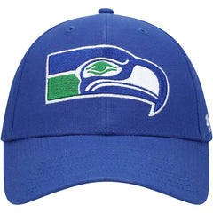 Seattle Seahawks '47 Throwback MVP Adjustable Hat - Royal - 47 brand