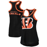 Cincinnati Bengals G-III 4Her by Carl Banks Women's Tater Burnout Tank Top - Black - NFL