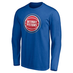 Detroit Pistons Playmaker Personalized Name & Number Long Sleeve T-Shirt Blue