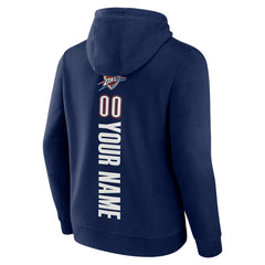 Oklahoma City Thunder Playmaker Personalized Name & Number Pullover Hoodie Navy