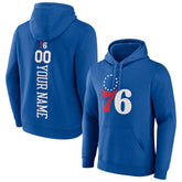 Philadelphia 76ers Playmaker Personalized Name & Number Pullover Hoodie Royal