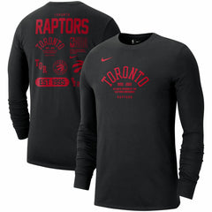 Nike Toronto Raptors 75th Anniversary Courtside Element Long Sleeve T-Shirt Black