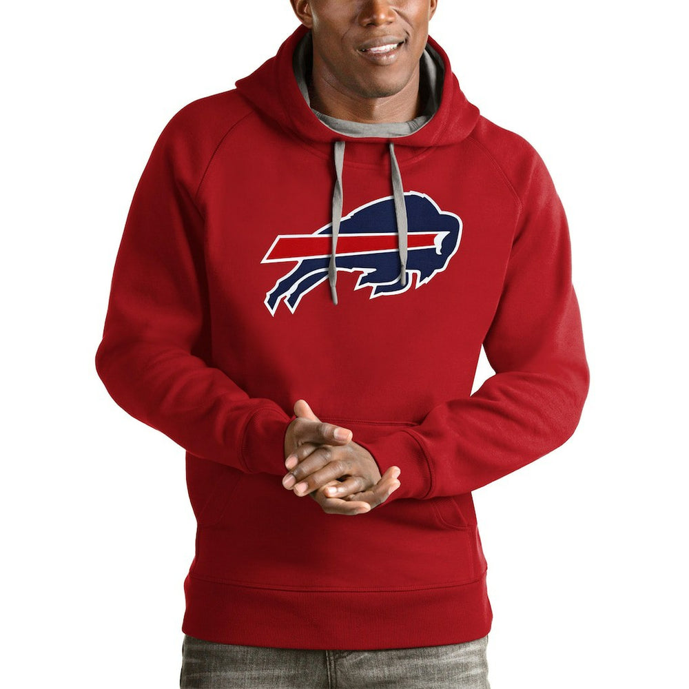 Buffalo Bills Antigua Victory Pullover Hoodie - Red - NFL