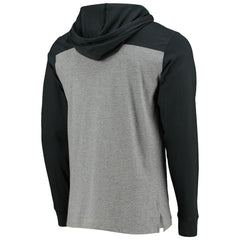 New Orleans Saints '47 Franklin Wooster Throwback Long Sleeve Hoodie T-Shirt - Heathered Gray - 47 brand