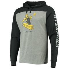 Pittsburgh Steelers '47 Franklin Wooster Throwback Long Sleeve Hoodie T-Shirt - Heathered Gray - 47 brand