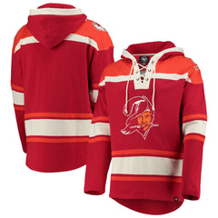 Tampa Bay Buccaneers '47 Throwback Lacer Pullover Hoodie - Red - 47 brand
