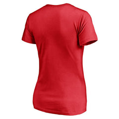 Calgary Flames Fanatics Women's Plus Size Mascot In Bounds V-Neck T-Shirt - Red | Fanatics sale
