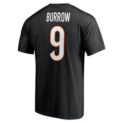 Joe Burrow Cincinnati Bengals Player Icon Name & Number T-Shirt - Black - Fanatics