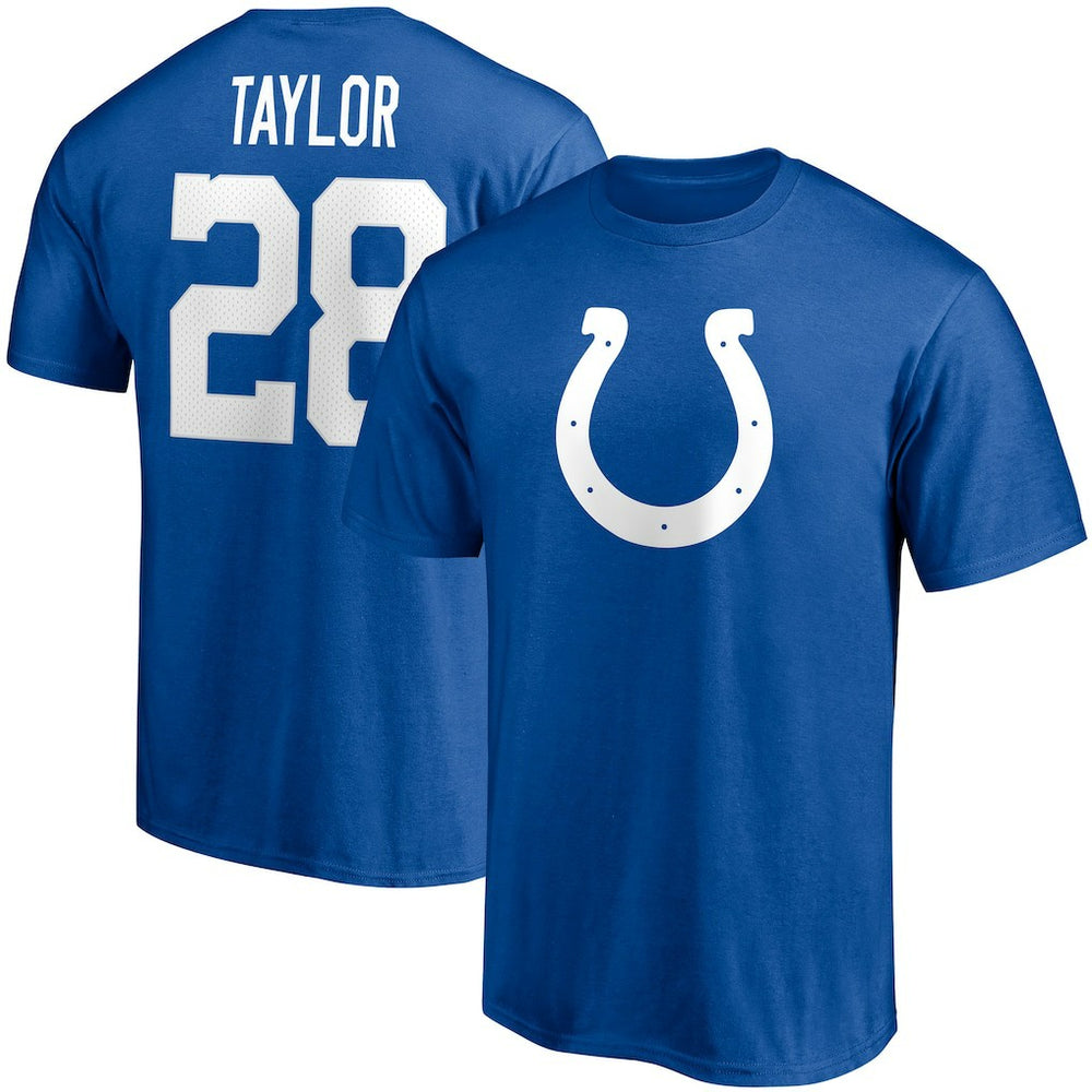 Jonathan Taylor Indianapolis Colts Player Icon Name & Number T-Shirt - Royal - Fanatics