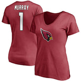 Kyler Murray Arizona Cardinals Women's Player Icon Name & Number V-Neck T-Shirt - Cardinal - Fanatics