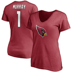 Kyler Murray Arizona Cardinals Women's Player Icon Name & Number V-Neck T-Shirt - Cardinal - Fanatics