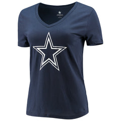 CeeDee Lamb Dallas Cowboys Women's Player Icon Name & Number V-Neck T-Shirt - Navy - Fanatics