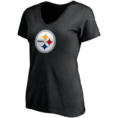 T.J. Watt Pittsburgh Steelers Women's Player Icon Name & Number V-Neck T-Shirt - Black - Fanatics