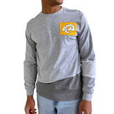 Los Angeles Rams Refried Apparel Sustainable Angle Long Sleeve T-Shirt - Gray - NFL