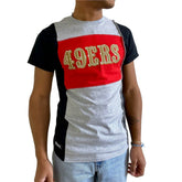 San Francisco 49ers Refried Apparel Sustainable Split T-Shirt - Heather Gray - NFL