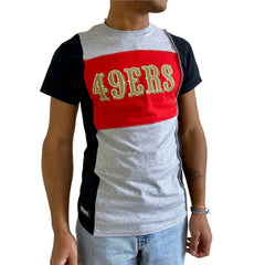 San Francisco 49ers Refried Apparel Sustainable Split T-Shirt - Heather Gray - NFL