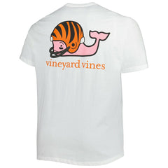 Cincinnati Bengals Vineyard Vines Big & Tall Helmet T-Shirt - White - NFL