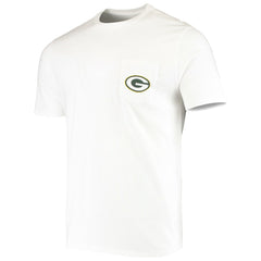 Green Bay Packers Vineyard Vines Big & Tall Helmet T-Shirt - White - NFL