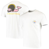 Pittsburgh Steelers Vineyard Vines Big & Tall Helmet T-Shirt - White - NFL