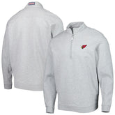 Arizona Cardinals Vineyard Vines Shep Shirt Quarter-Zip Sweatshirt - Heather Gray - NFL