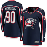 Elvis Merzlikins Columbus Blue Jackets Fanatics Women's Home Breakaway Jersey - Navy | Fanatics discount