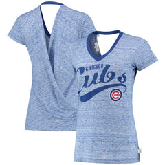 Chicago Cubs Touch Women's Hail Mary V-Neck Back Wrap T-Shirt for sale