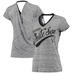 Chicago White Sox Touch Women's Hail Mary V-Neck Back Wrap T-Shirt Outlet