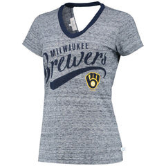 Milwaukee Brewers Touch Women's Hail Mary V-Neck Back Wrap T-Shirt for sale