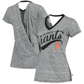 San Francisco Giants Touch Women's Hail Mary V-Neck Back Wrap T-Shirt for sale