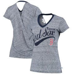 Boston Red Sox Touch Women's Hail Mary V-Neck Back Wrap T-Shirt Near Me