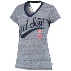 Boston Red Sox Touch Women's Hail Mary V-Neck Back Wrap T-Shirt Near Me