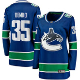 Thatcher Demko Vancouver Canucks Fanatics Women's Home Breakaway Jersey - Blue | Fanatics discount