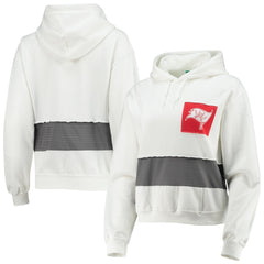 Tampa Bay Buccaneers Refried Apparel Women's Sustainable Crop Dolman Pullover Hoodie - White - NFL