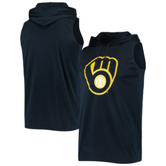 Milwaukee Brewers Stitches Sleeveless Pullover Hoodie Online