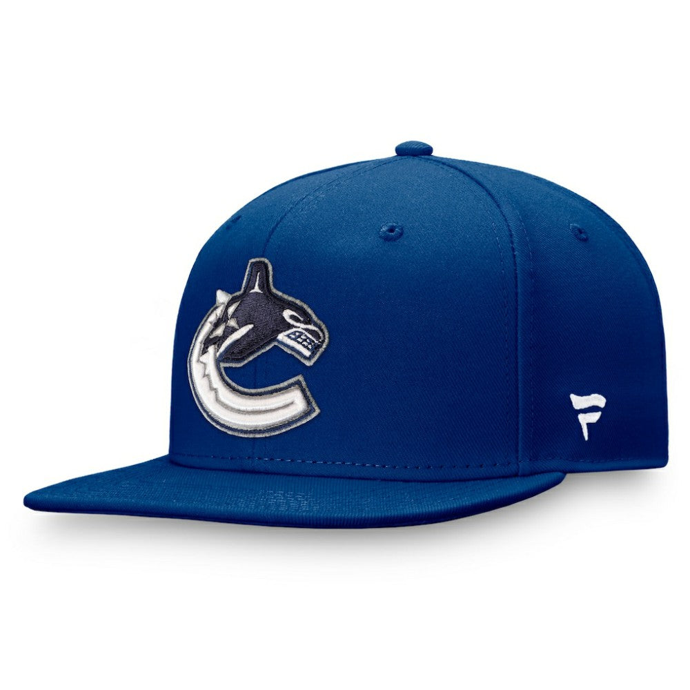 Vancouver Canucks Fanatics Primary Logo Snapback Hat - Blue | Fanatics on sale
