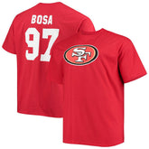 Nick Bosa San Francisco 49ers Big & Tall Player Name & Number T-Shirt - Scarlet - Fanatics