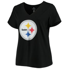 T.J. Watt Pittsburgh Steelers Women's Plus Size Name & Number V-Neck T-Shirt - Black - Fanatics