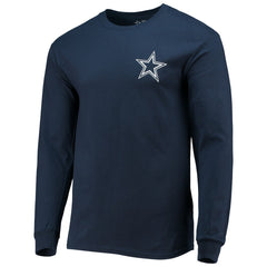 Dallas Cowboys #1 Dad Long Sleeve T-Shirt - Navy - Fanatics