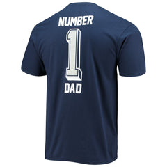 Dallas Cowboys #1 Dad T-Shirt - Navy - Fanatics