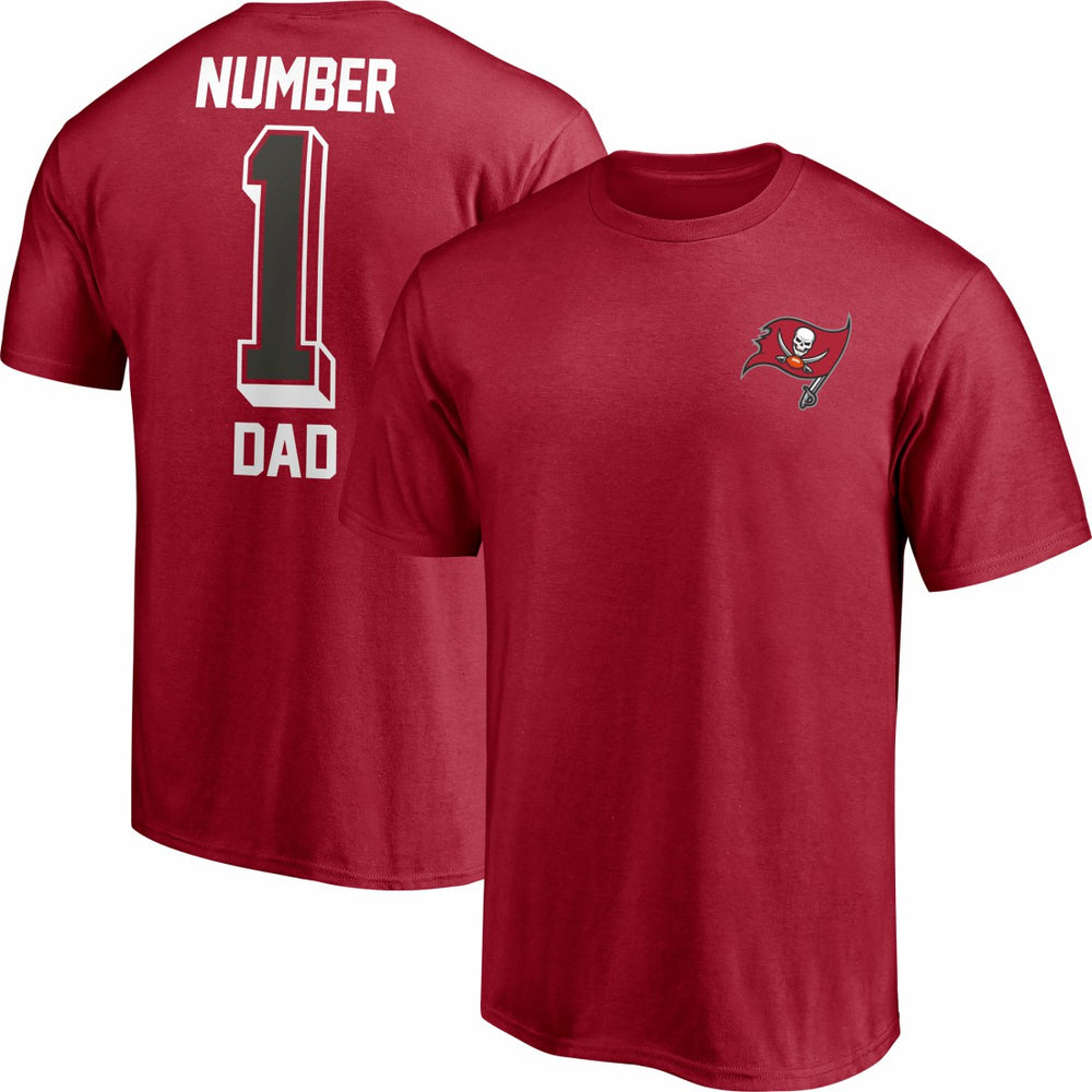 Tampa Bay Buccaneers #1 Dad T-Shirt - Red - Fanatics
